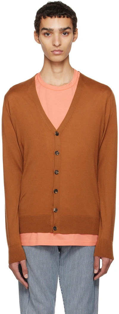 Gabriela Hearst Duke Cashmere Cardigan In Brown