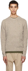 ASPESI GRAY CREWNECK SWEATER