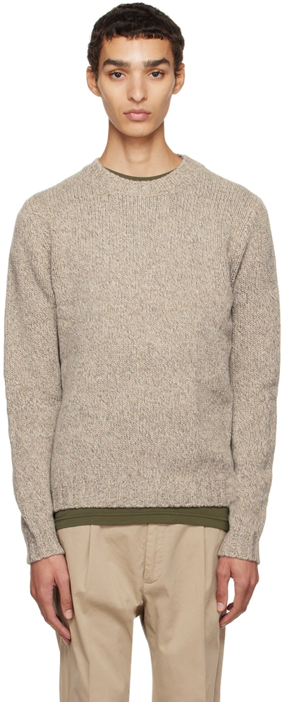 Aspesi Grey Crewneck Jumper In 01199 Cenere