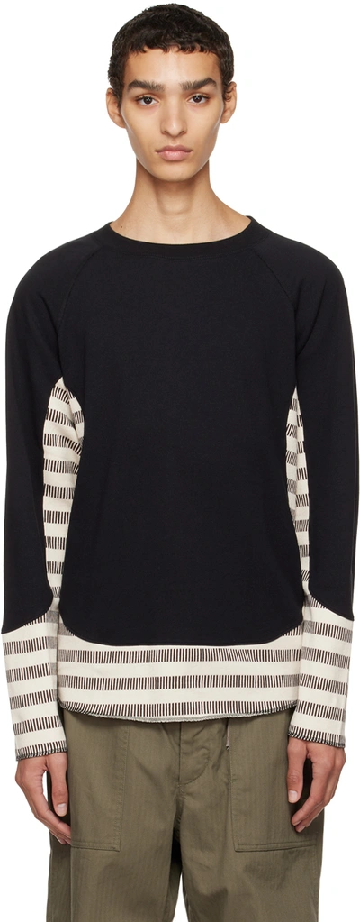 Sasquatchfabrix Black Trimming Sweatshirt