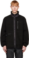 Rains Heavy Fleece Jacket In Black