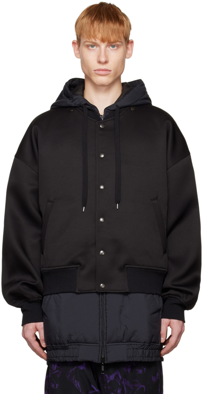 Y's Black Back Pocket Coat In Black 1