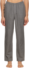 Sunspel Gray Cotton Pyjama Pants In Gyak2 Mid Grey Melan