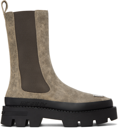 Misbhv Taupe 'the 2000' Chelsea Boots