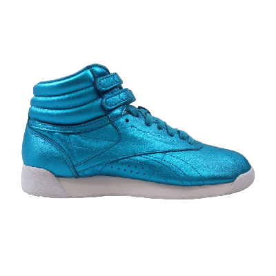 Pre-owned Reebok Wmns Freestyle Hi Metallic 'feather Blue'