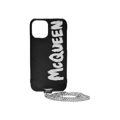 Pre-owned Alexander Mcqueen Phone Case With Chain 'black'