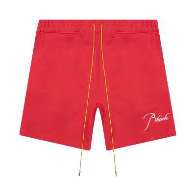 Pre-owned Rhude Terry Short 'cherry Red'