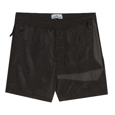 Pre-owned Stone Island Nylon Metal Swim Shorts Ii 'charcoal' In Grey