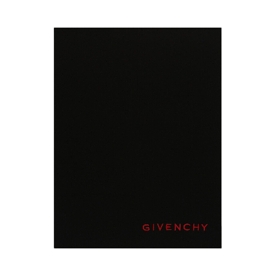 Pre-owned Givenchy Ribbed Wool Logo Scarf 'black'