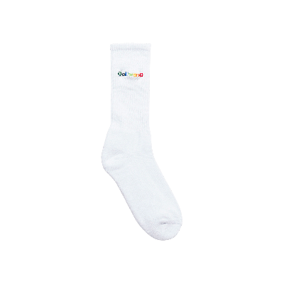 Pre-owned Golf Wang Happy Logo Socks 'white'