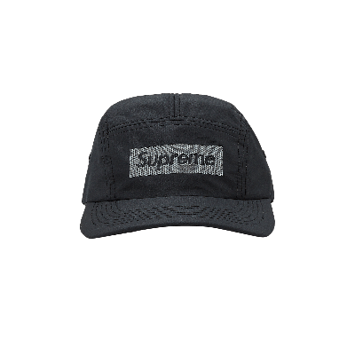 Pre-owned Supreme Reflective Jacquard Logo Camp Cap 'black'