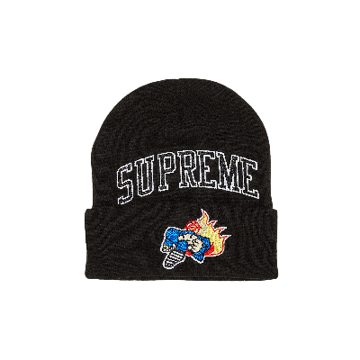 Pre-owned Supreme X Duck Down Records Beanie 'black'