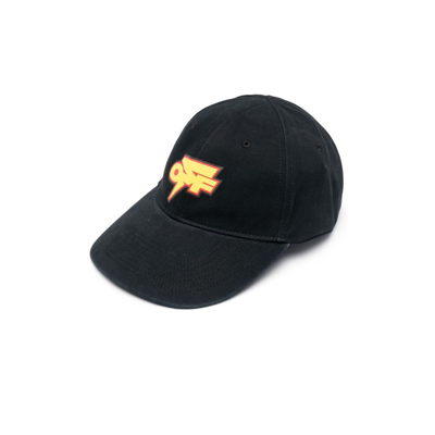 Off-white Thunder Baseball Cap In Black