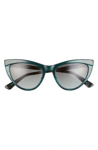 IZAAC MAZRATTI CAT-EYE SUNGLASSES Isaac Mizrahi New York 54mm Cat Eye Sunglasses In Brown  main image 2