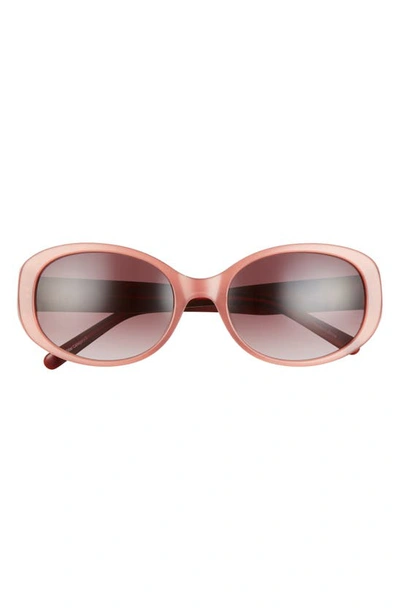Isaac Mizrahi New York 56mm Modified Round Sunglasses In Pink