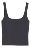 Vince Square Neck Tank Top In Dk Tide