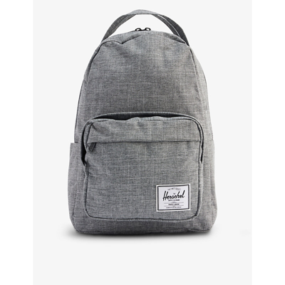Herschel Supply Co Miller Logo-patch Woven Backpack In Gray