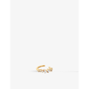 Astrid & Miyu Celestial 18ct Yellow Gold-plated Recycled Sterling-silver And Cubic Zirconia Ear Cuff
