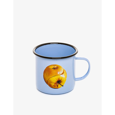 Seletti Wears Toiletpaper Apple-print Enamel Mug