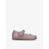 PAPOUELLI PAPOUELLI GIRLS PALE PINK KIDS CATALINA ROUND-TOE LEATHER SHOES 6 MONTHS - 4 YEARS,59571682