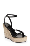 CHRISTIAN LOUBOUTIN MAFALDINA ZEPPA SPIKE PLATFORM WEDGE ESPADRILLE