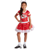 JERRY LEIGH GIRLS YOUTH RED KANSAS CITY CHIEFS TUTU TAILGATE GAME DAY V-NECK COSTUME