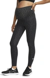 Nike Women's One (m) High-waisted Leopard Print Leggings (maternity) In Grey