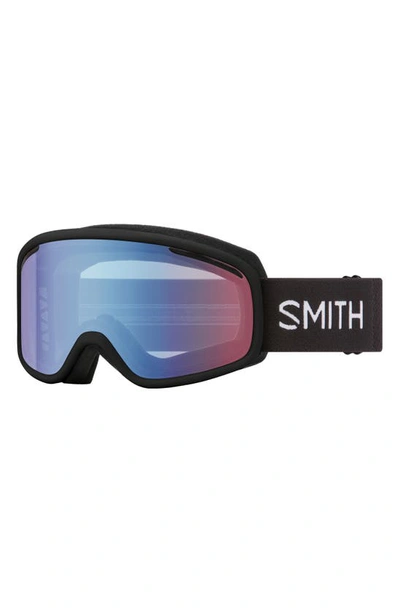 Smith Vogue 154mm Snow Goggles In Black / Blue Sensor Mirror