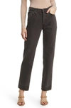 Ag Alexxis High Waist Straight Leg Jeans In 90s Faded Black