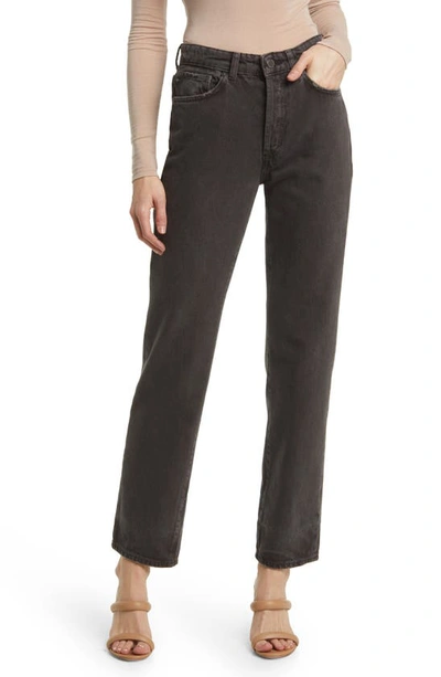 Ag Alexxis High Waist Straight Leg Jeans In 90s Faded Black