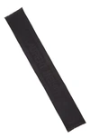 Saint Laurent Jacquard Logo Fringe Wool Scarf In Black