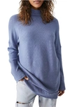 Free People Casey Rib Tunic Sweater In Prep Peri