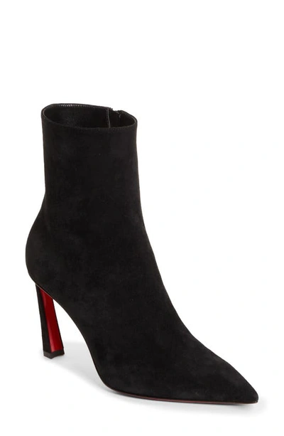 Christian Louboutin Condora Pointed Toe Bootie In Black