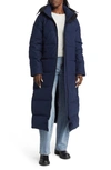 Canada Goose Mystique Longline 625 Fill Power Down Parka In Atlantic Navy