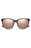 Smith Lake Shasta 56mm Chromapop™ Polarized Sunglasses In Tortoise / Rose Gold Mirror