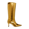 By Far Stevie 42 Gold Lac Boots In Gold