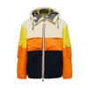 K-way Claumix Sherpa Nylon Blanket In White Blue Orange Yellow