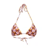 La Doublej Triangle Bikini Top In Mezzaluna Orange