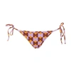 La Doublej String Bikini Bottom In Mezzaluna Orange