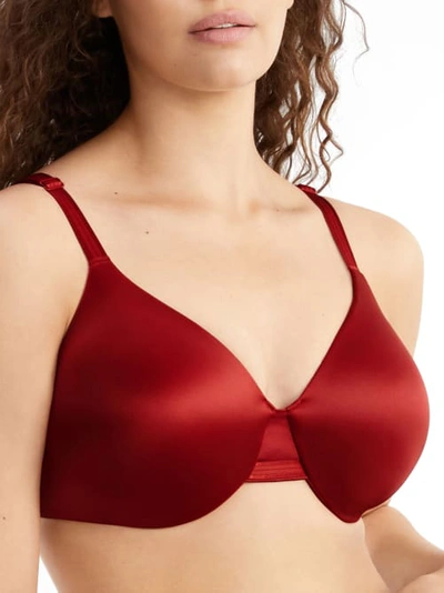 Bali One Smooth U Concealing And Shaping Underwire Bra 3w11 In Vintage Car Red