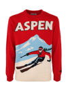 Mc2 Saint Barth Aspen Vintage Postcard Sweater In Aspen