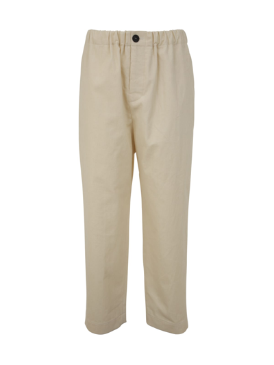 Sofie D'hoore Classic Pants With Elastic Waist In White
