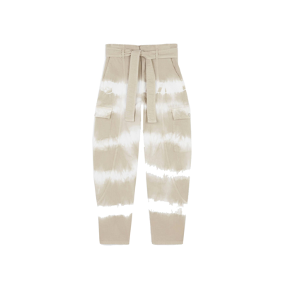 Stella Mccartney Tie-dye Denim Jeans In White