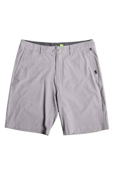 Quiksilver Kids' Union Amphibian Hybrid Shorts In Sleet