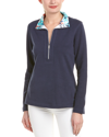 TOMMY BAHAMA ARUBA FLORAL 1/2-ZIP PULLOVER