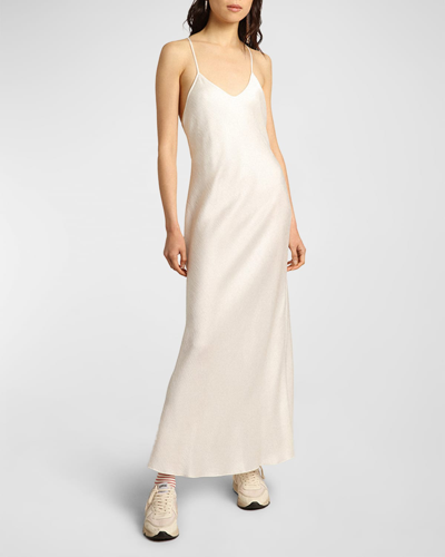 Golden Goose Journey Maxi Slip Dress In White | ModeSens