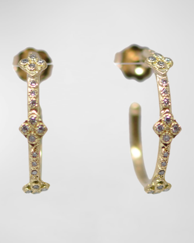 Armenta Diamond Crivelli Hoop Earrings In Sueno