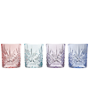Godinger Dublin Blush Double Old Fashion Glasses, Set Of 4 In Blush