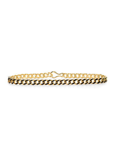 St John Chain Belt In Black/gold