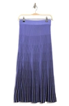 Nanette Lepore Ombré Sweater Knit Maxi Skirt In Very Black/ Peri